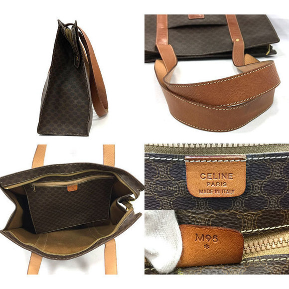 Celine Macadam Pattern Large Bag Brown - Picture 4 of 4